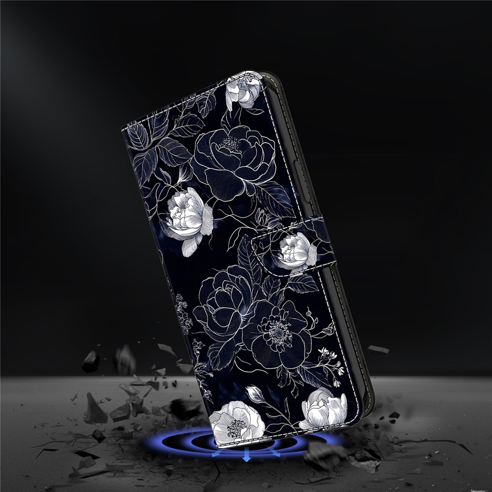 Firmly knižkové púzdro na Samsung Galaxy A17 5G/A26 5G - čiernobiele kvety