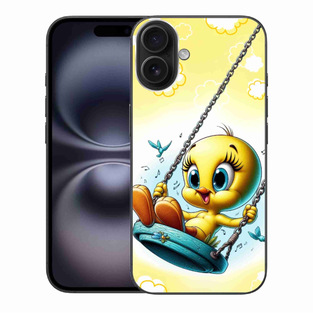 Gélový kryt mmCase na iPhone 16 Plus - tweety