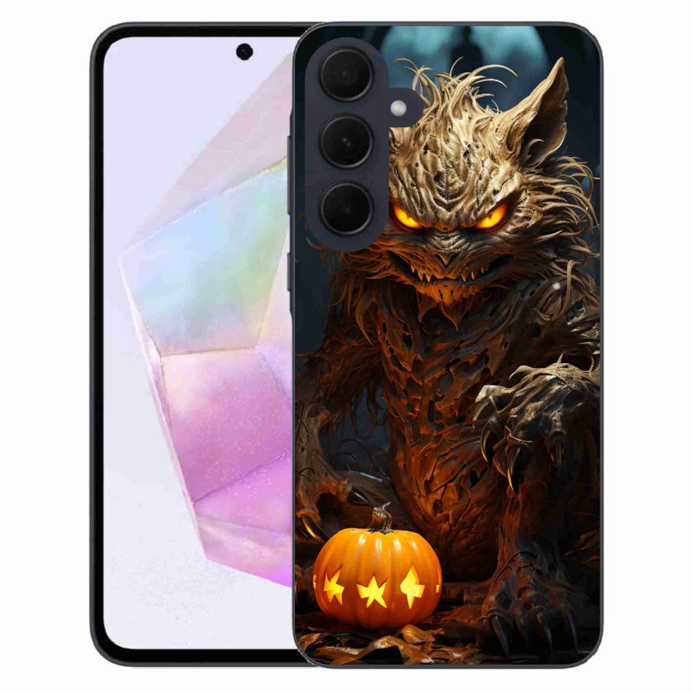 Gélový kryt mmCase na Samsung Galaxy A35 5G - halloweenska príšera