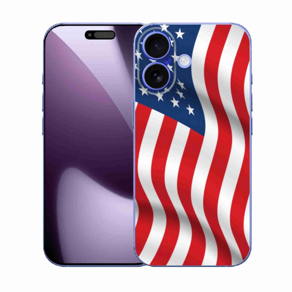 Gélový kryt mmCase na iPhone 17 - USA vlajka
