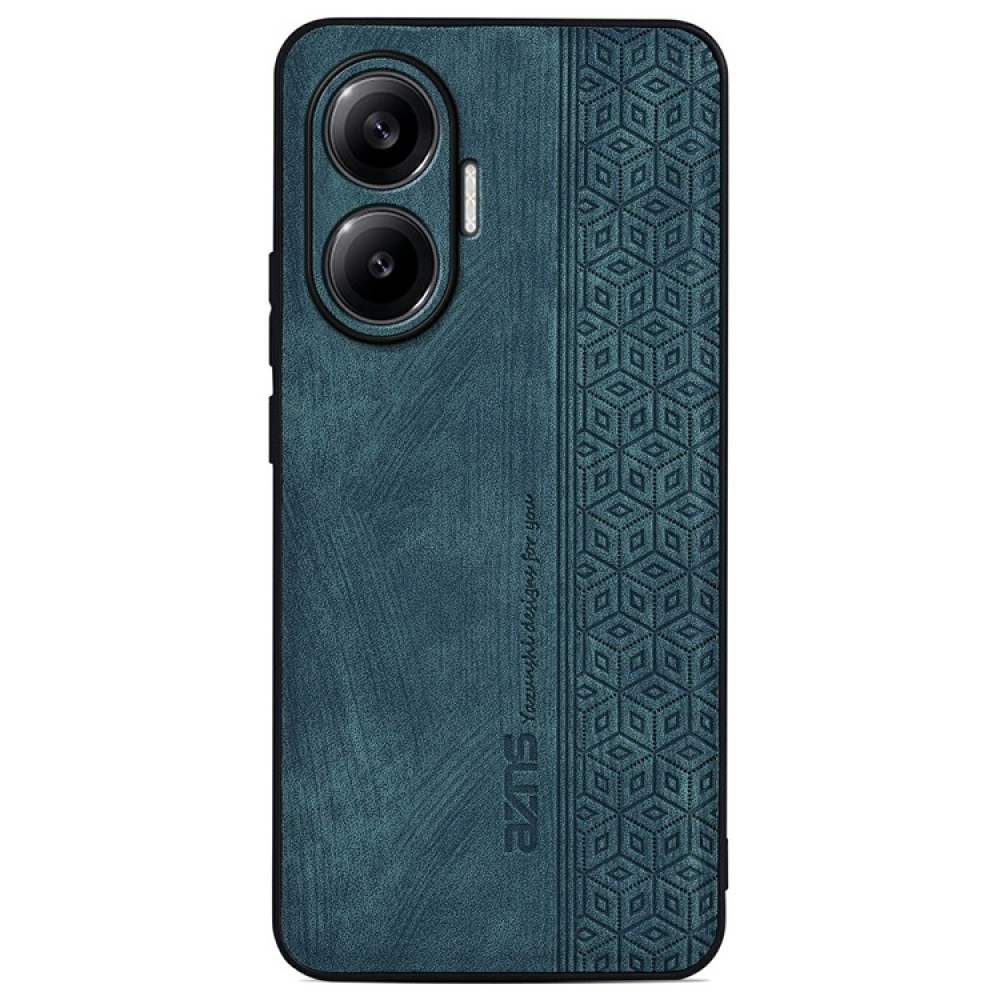AZNS gélový obal potiahnutý PU kožou pre mobil Xiaomi Poco F7 5G - zelený