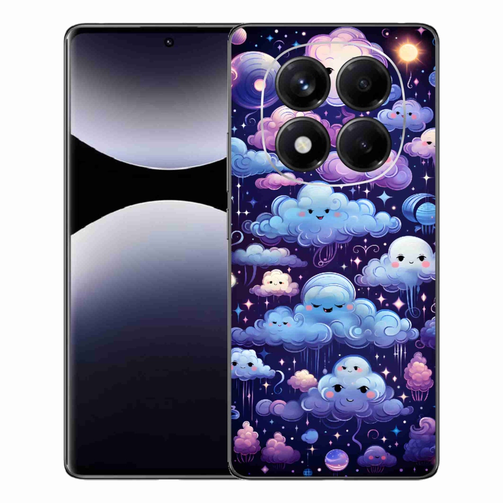 Gélový kryt mmCase na Xiaomi Redmi Note 14 Pro - mráčiky