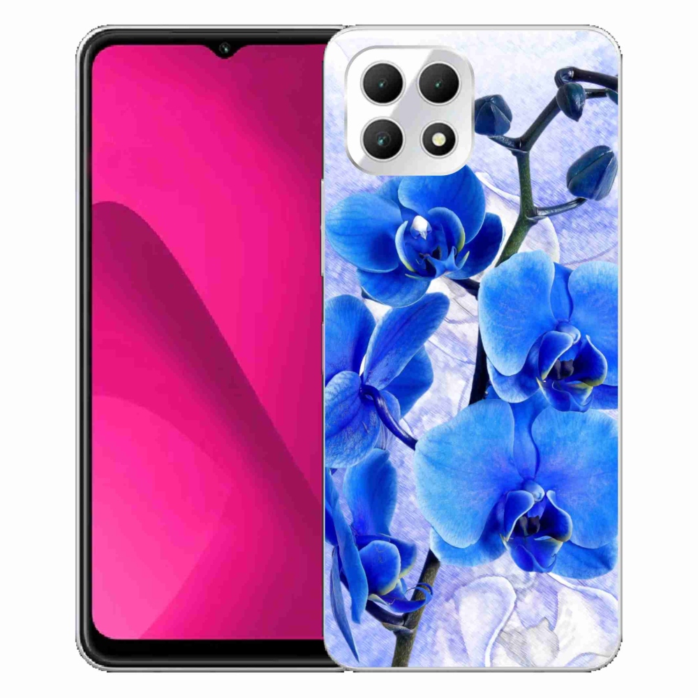 Gélový kryt mmCase na T-Mobile T Phone 2 - modré kvety