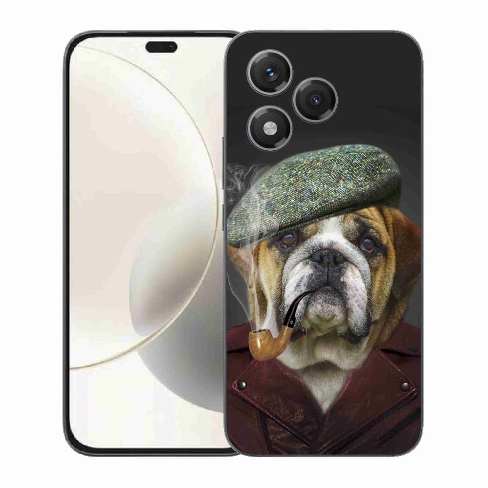 Gélový kryt mmCase na Honor 400 Lite - pes s fajkou