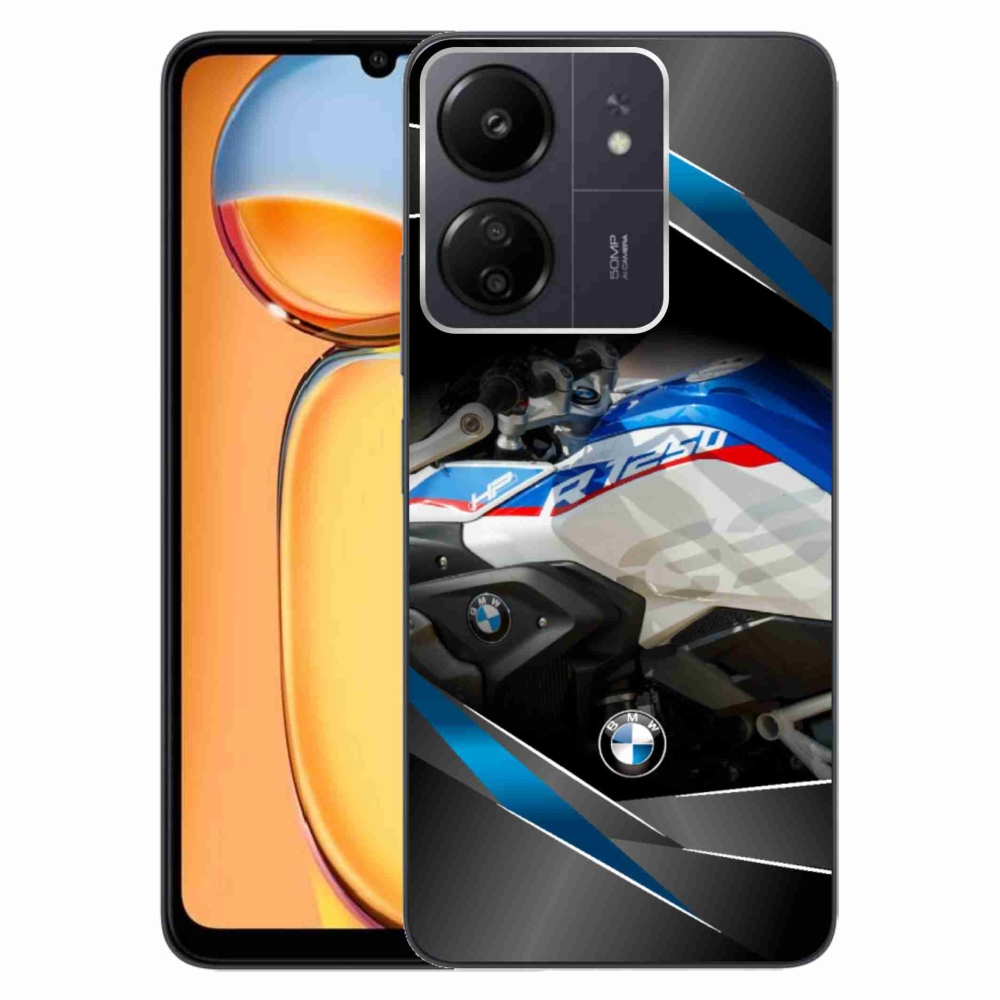 Gélový kryt mmCase na Xiaomi Poco C65/Redmi 13C - motorka bmw 1