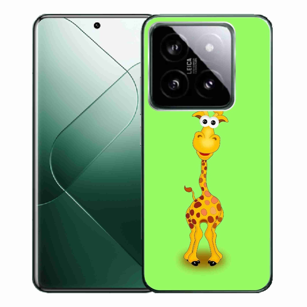 Gélový kryt mmCase na Xiaomi 14 Pro - kreslená žirafa