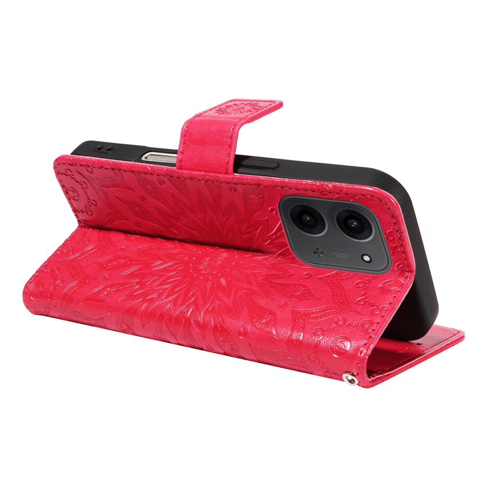 Sunflower knižkové púzdro na Xiaomi Redmi 15C 4G/5G (173mm) - červené