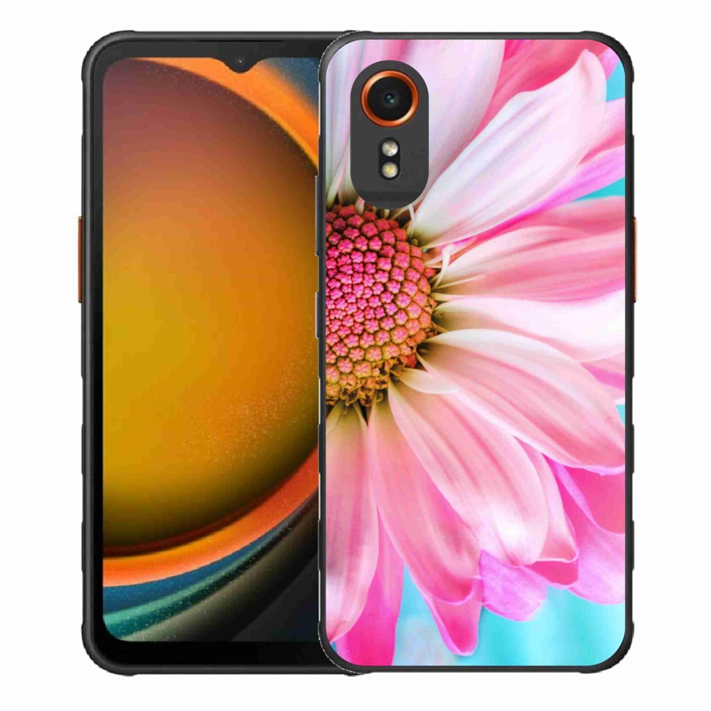 Gélový kryt mmCase na Samsung Galaxy Xcover 7 - ružová kvetina