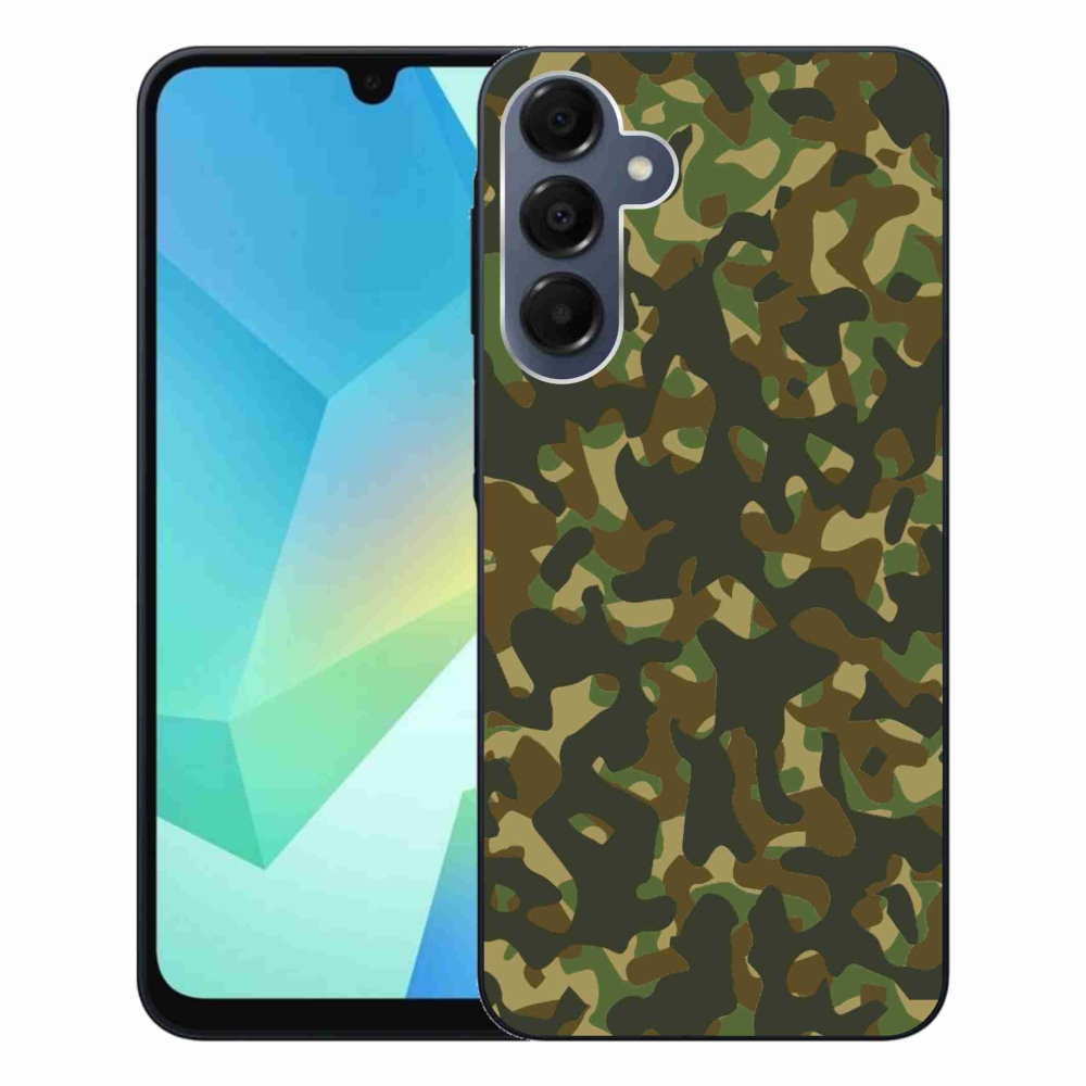 Gélový kryt mmCase na Samsung Galaxy A16 4G/5G - maskáčový vzor 1
