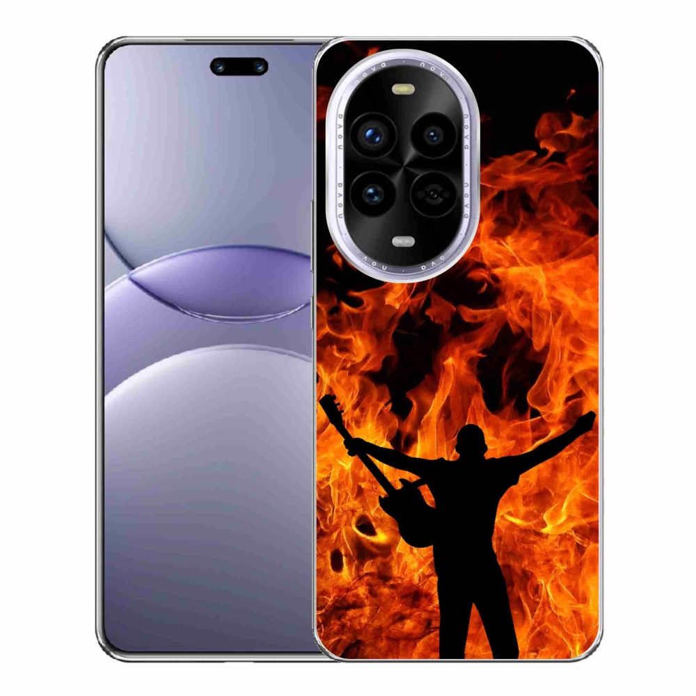 Gélový kryt mmCase na Huawei Nova 13 Pro 5G - muzikant a oheň