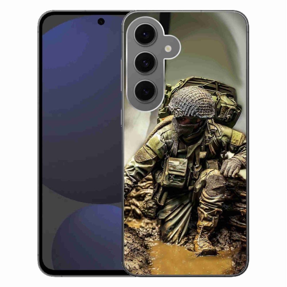Gélový kryt mmCase na Samsung Galaxy S24 FE - vojak