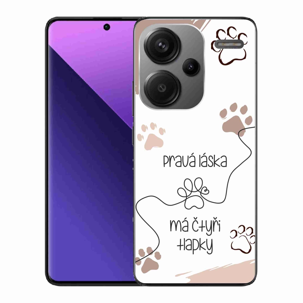 Gélový kryt mmCase na Xiaomi Redmi Note 13 Pro+ 5G - psí motív 1 biele pozadie