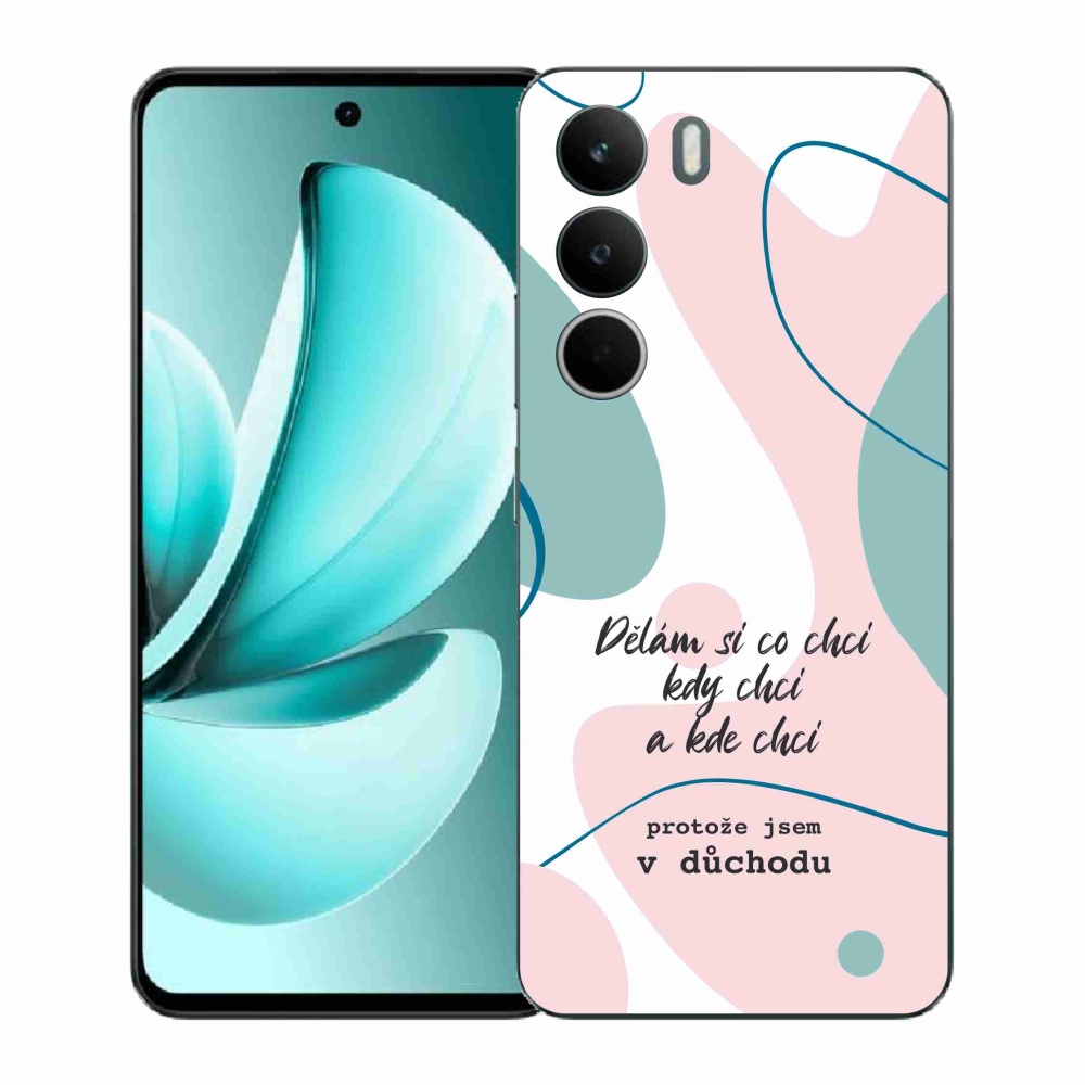 Gélový kryt mmCase na Realme C71 - vtipný text 10 biele pozadie