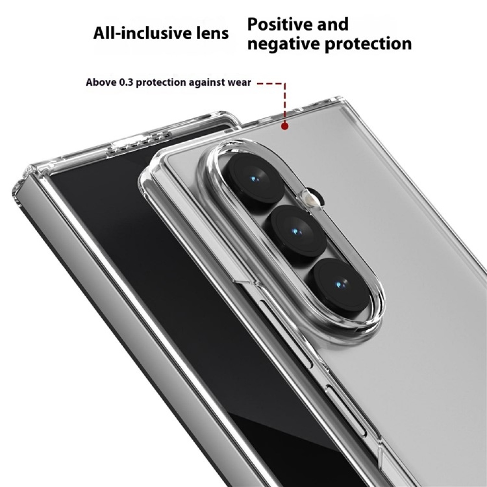 Plastový kryt na Samsung Galaxy Z Fold7 5G - priehľadný