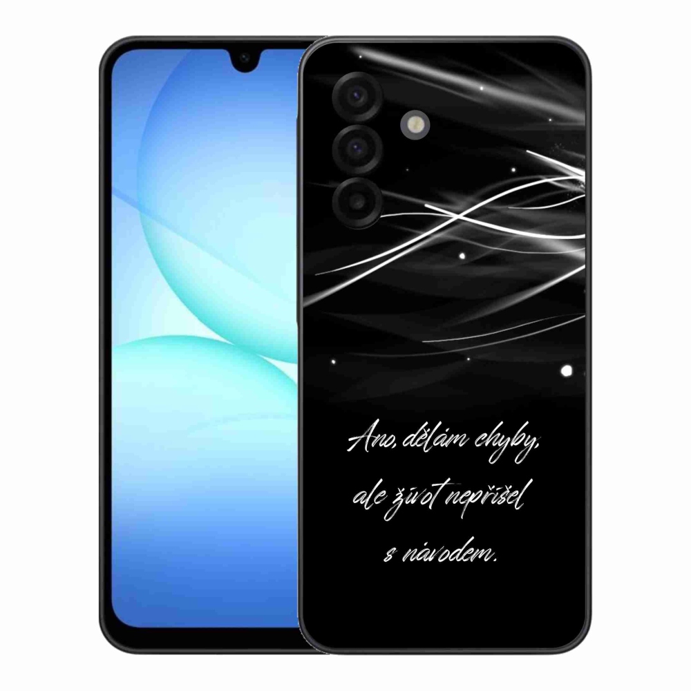 Gélový kryt mmCase na Samsung Galaxy A17 4G/5G - citát čierne pozadie