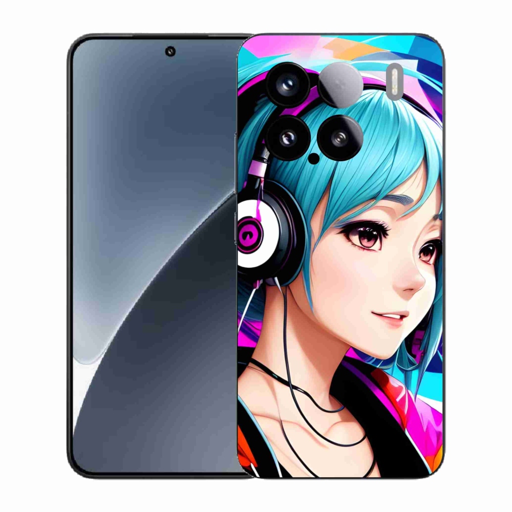 Gélový kryt mmCase na Xiaomi 15 - dievča so slúchadlami