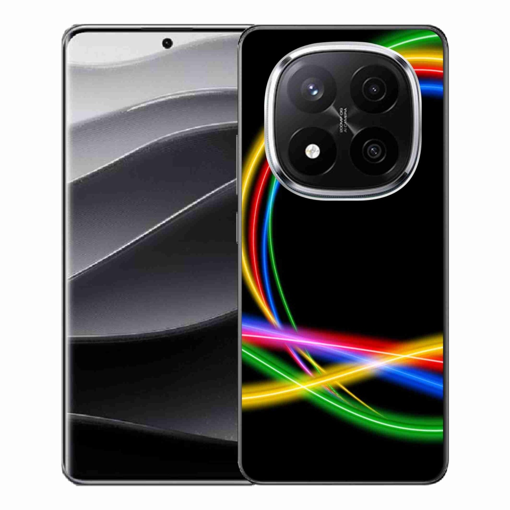 Gélový kryt mmCase na Xiaomi Redmi Note 14 Pro+ 5G - neónové kruhy
