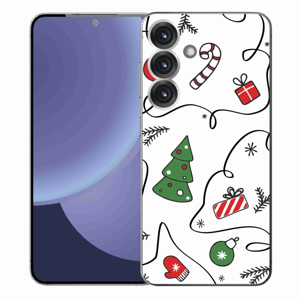 Gélový kryt mmCase na Samsung Galaxy S25+ - vianočné motívy