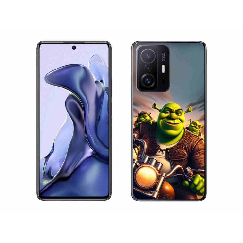 Gélový kryt mmCase na Xiaomi 11T Pro - shrek na motorke