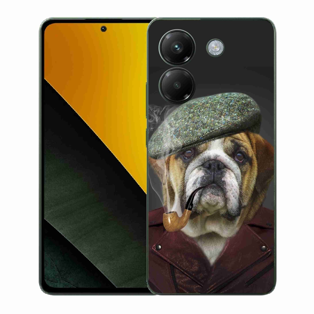 Gélový kryt mmCase na Xiaomi Poco M7 Pro 5G - pes s fajkou