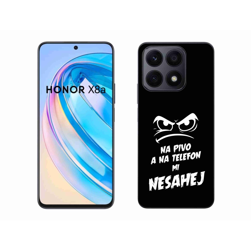 Gélový kryt mmCase na Honor X8a - pivný motív 2 čierne pozadie