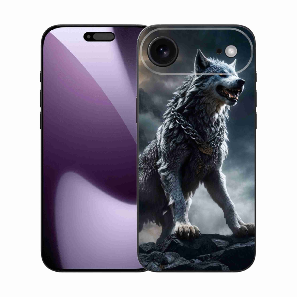 Gélový kryt mmCase na iPhone 17 Air - vlk 1