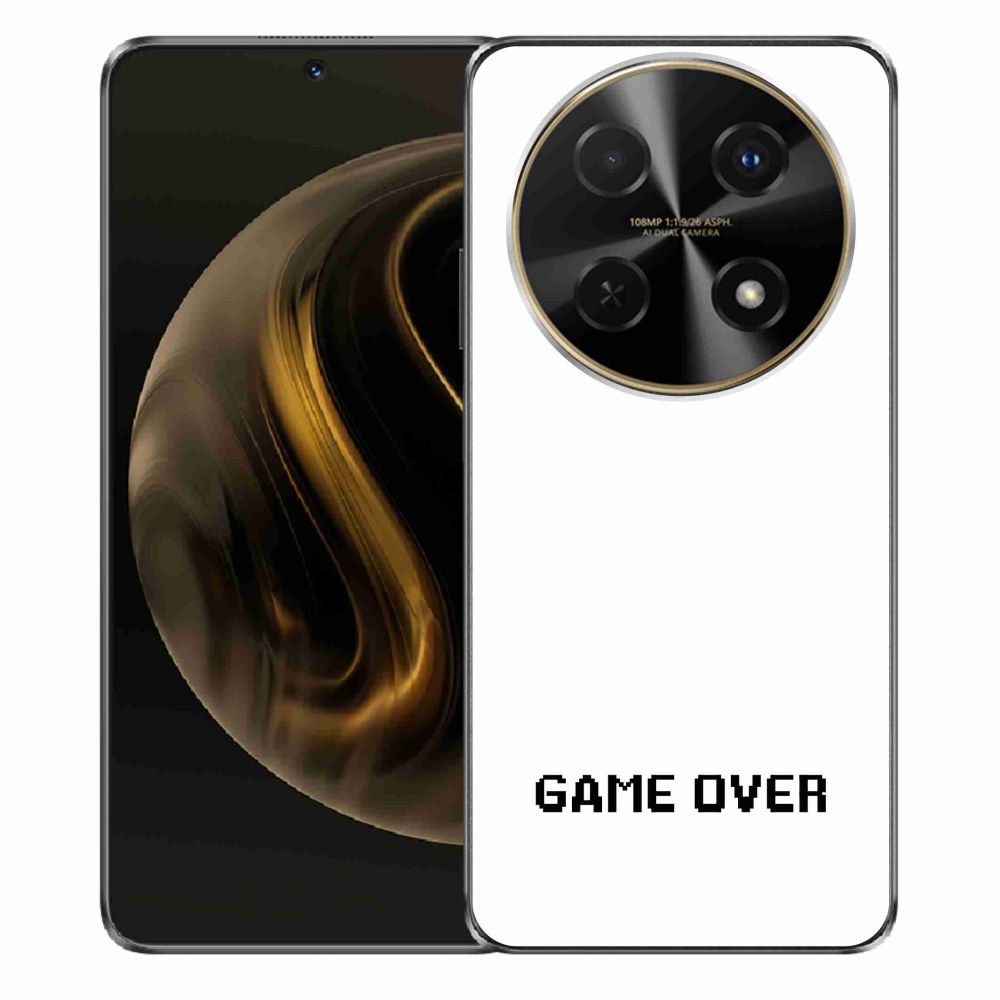 Gélový kryt mmCase na Huawei Nova 12i - game over biele pozadie