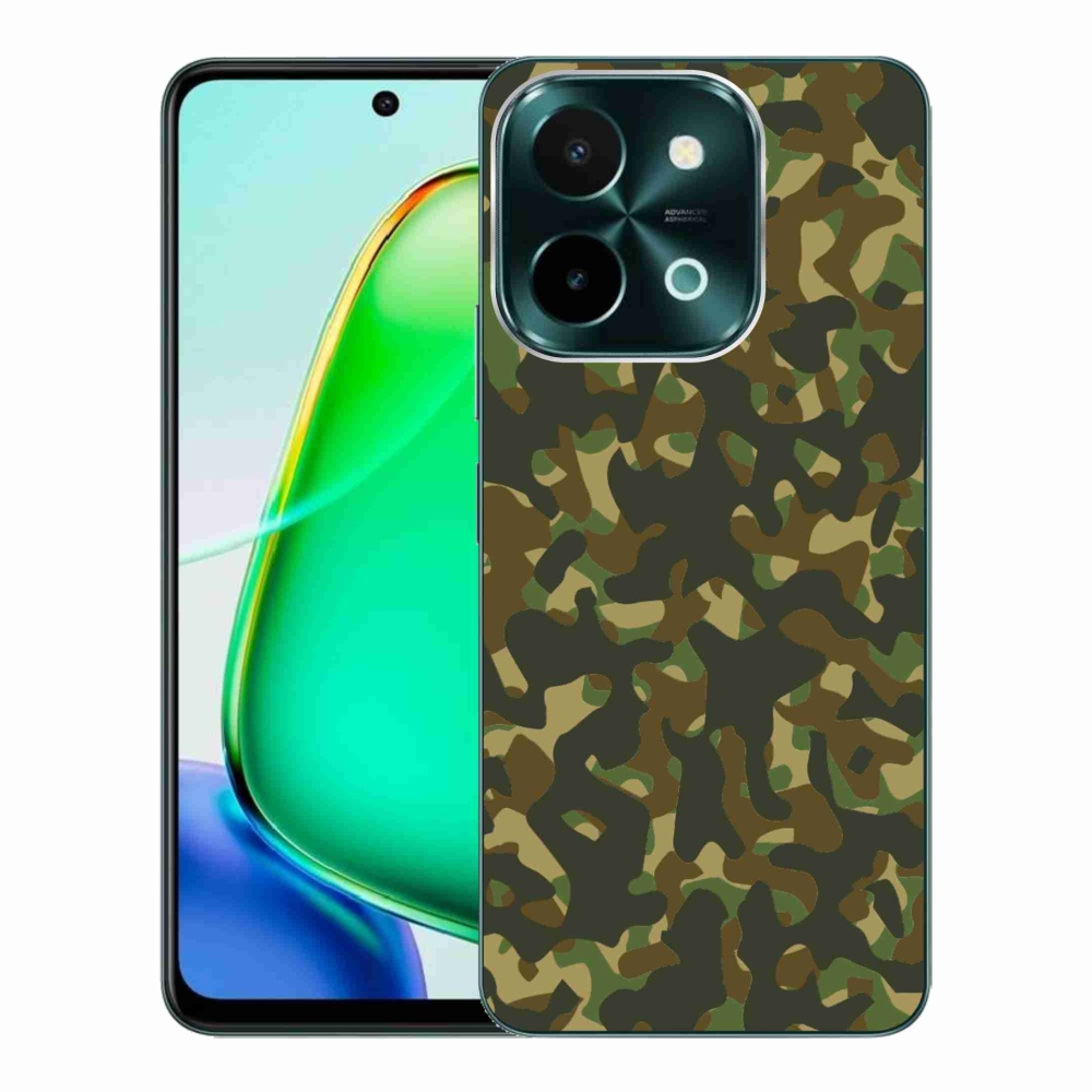 Gélový kryt mmCase na Vivo Y28 - maskáčový vzor 1
