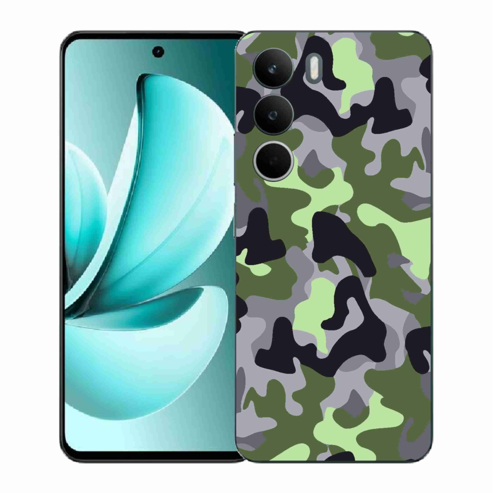 Gélový kryt mmCase na Realme C71 - maskáčový vzor 7