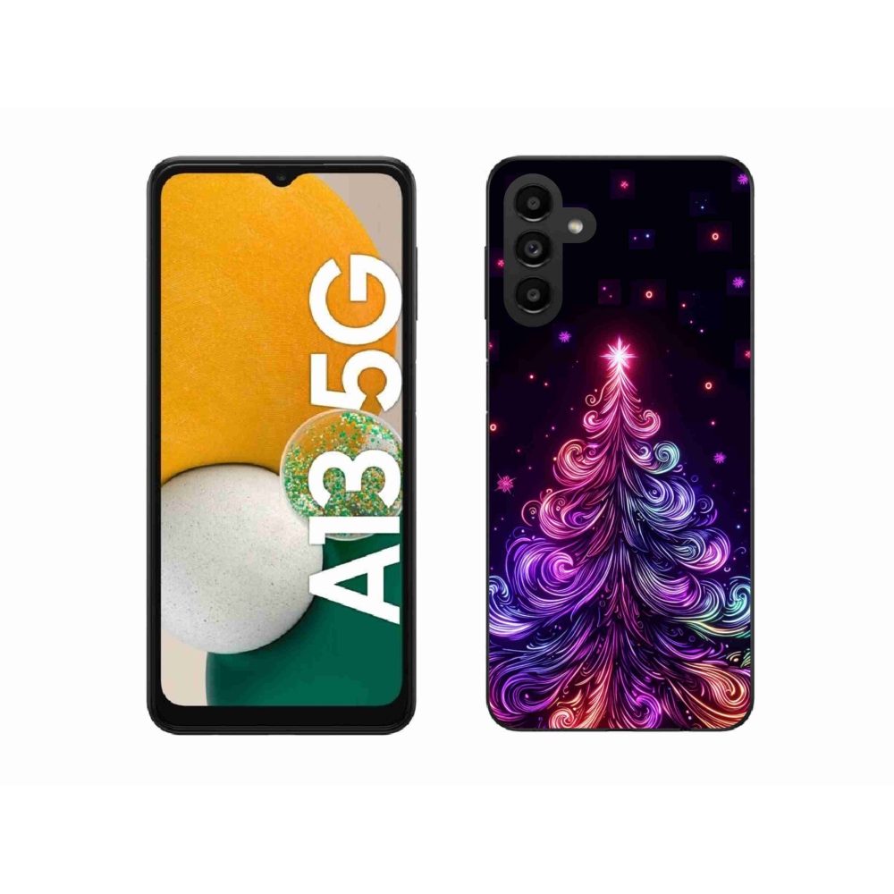 Gélový kryt mmCase na Samsung Galaxy A13 5G - neónový vianočný stromček 1