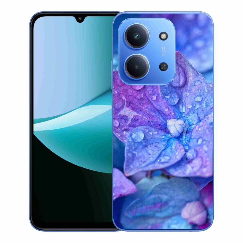 Gélový kryt mmCase na Xiaomi Redmi 15C 4G/5G (173mm) - fialový kvet