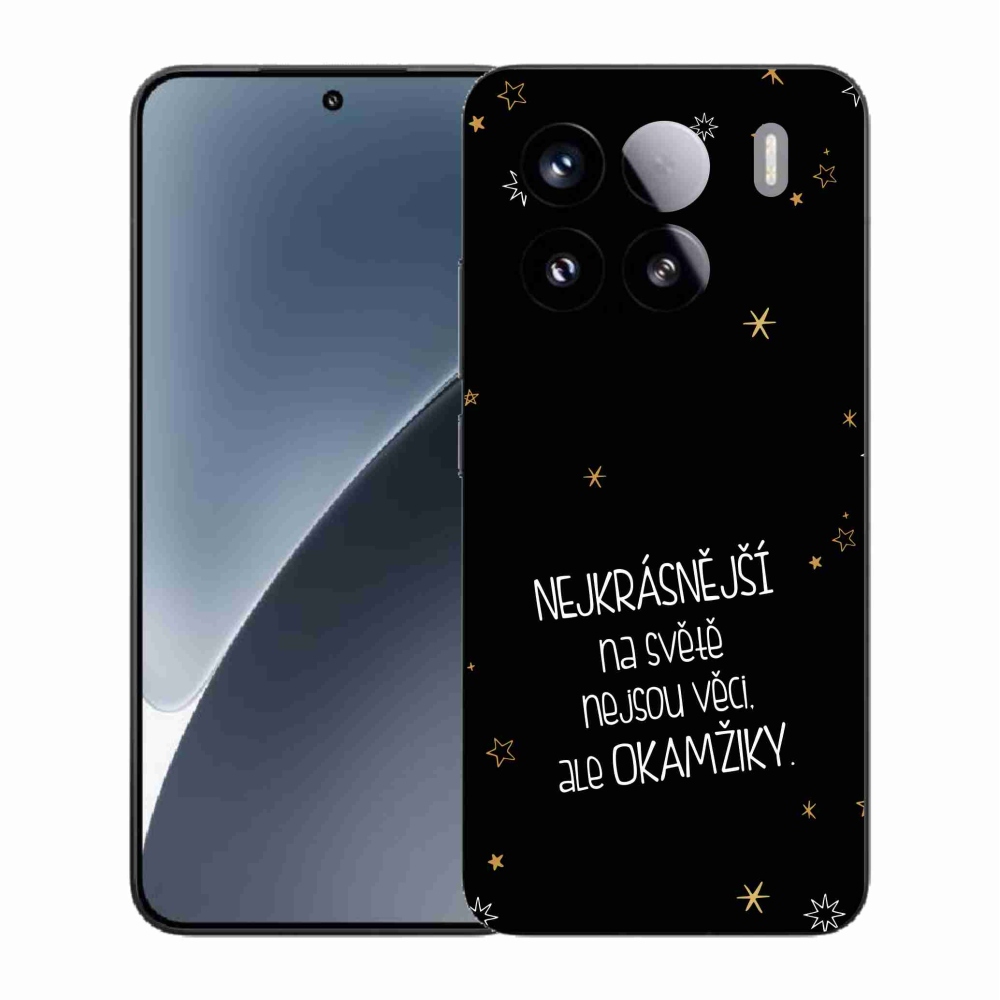 Gélový kryt mmCase na Xiaomi 15 - citát 4 čierne pozadie
