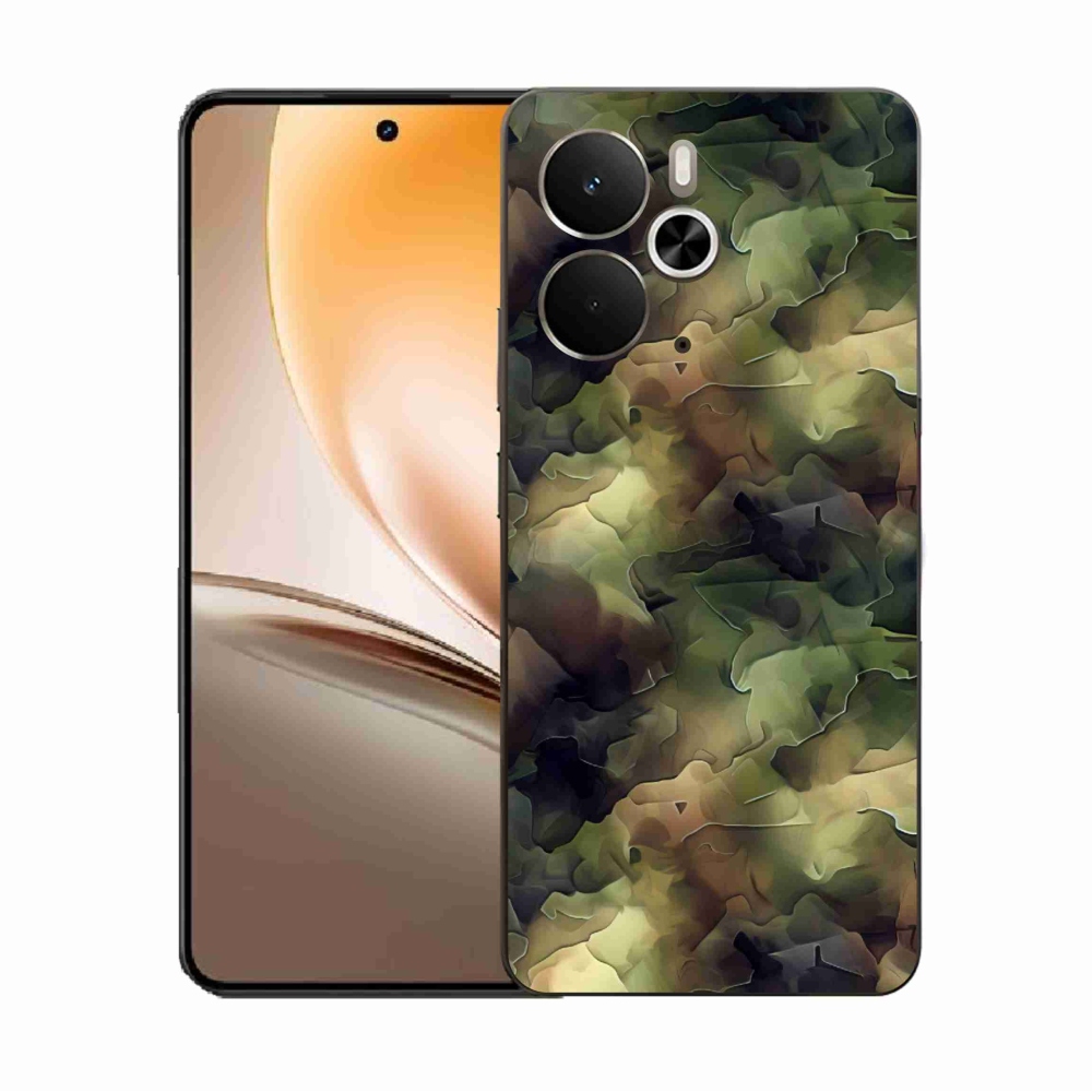 Gélový kryt mmCase na Realme 14 5G - maskáčový vzor 10