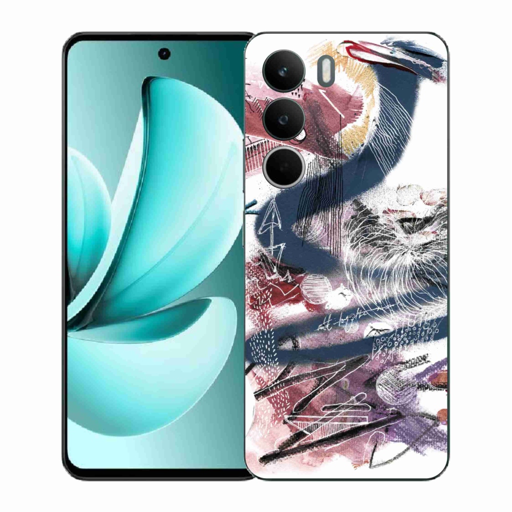 Gélový kryt mmCase na Realme C71 - abstraktný motív 28