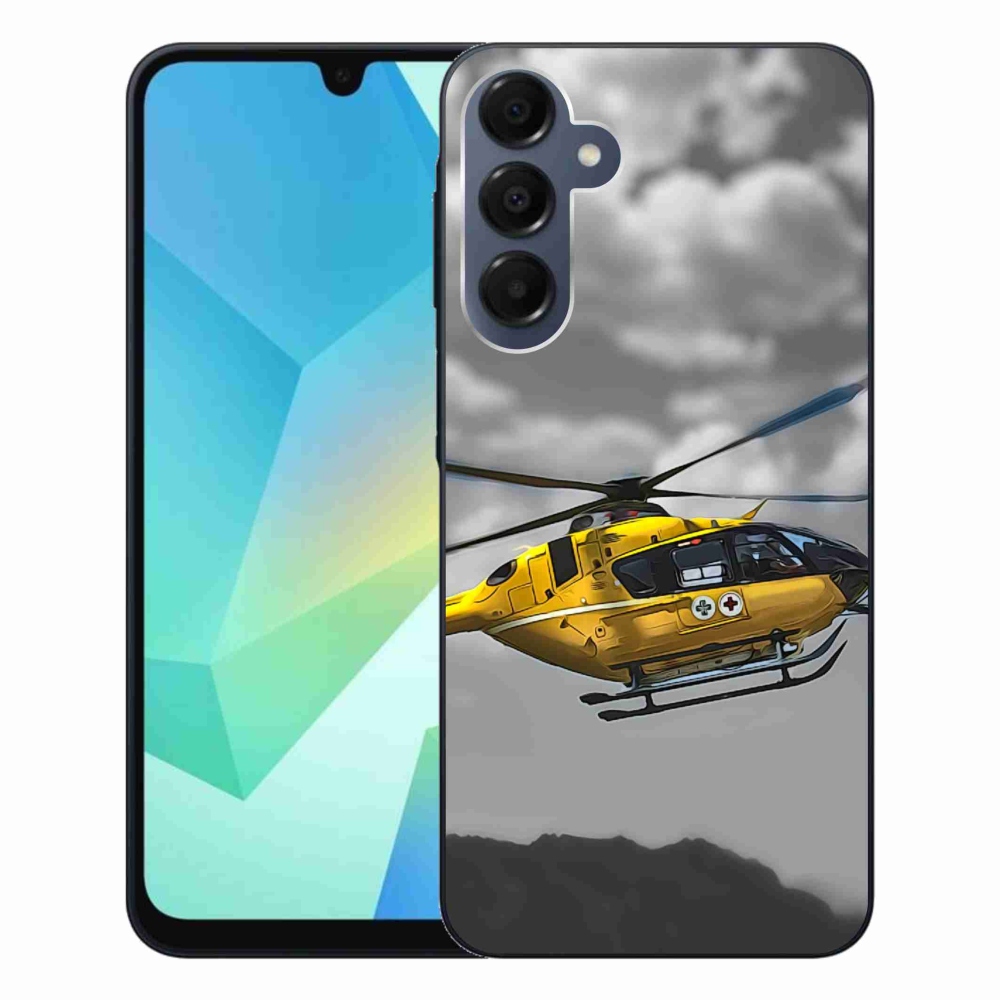 Gélový kryt mmCase na Samsung Galaxy A16 4G/5G - žltá helikoptéra