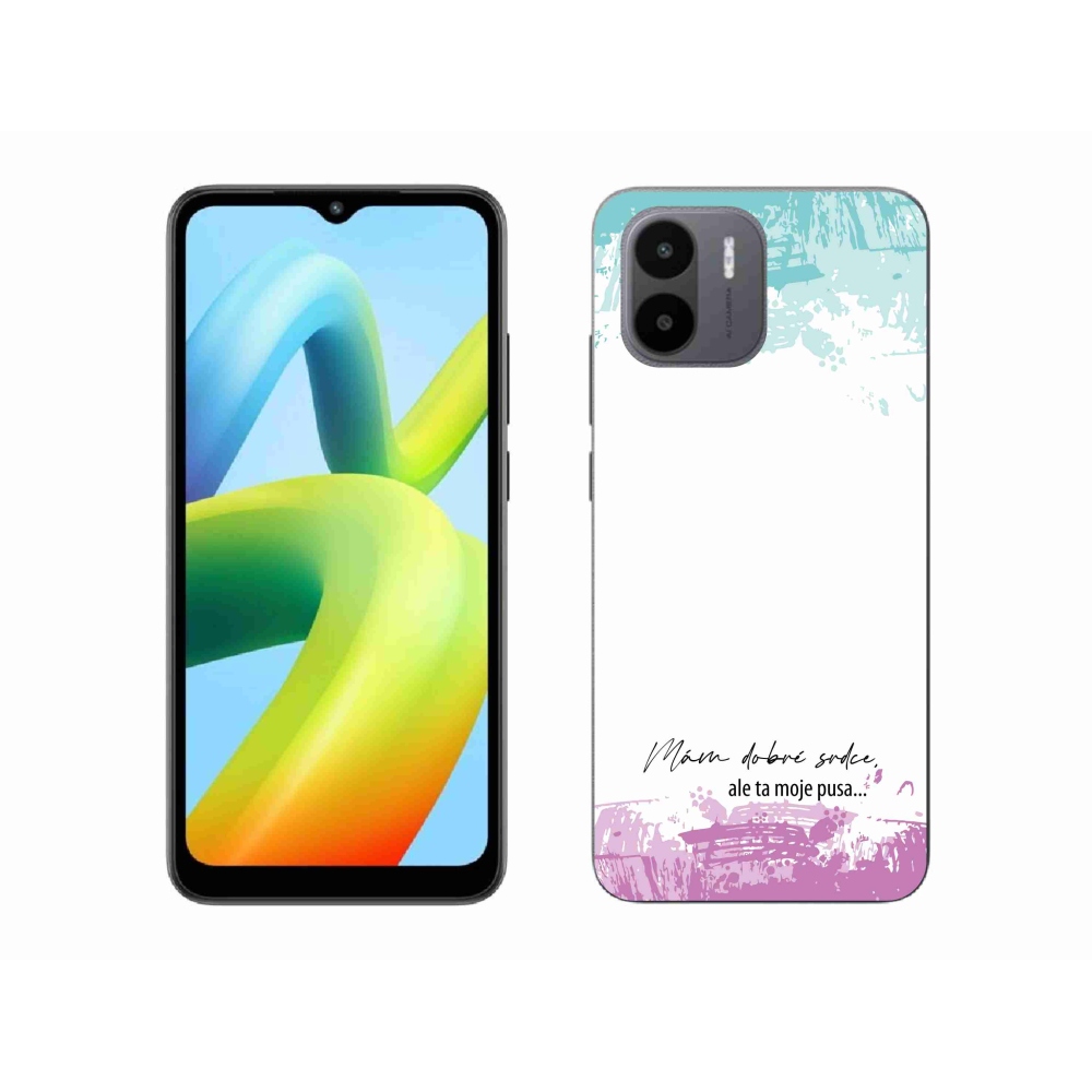 Gélový kryt mmCase na Xiaomi Redmi A1 - vtipný text 3 biele pozadie