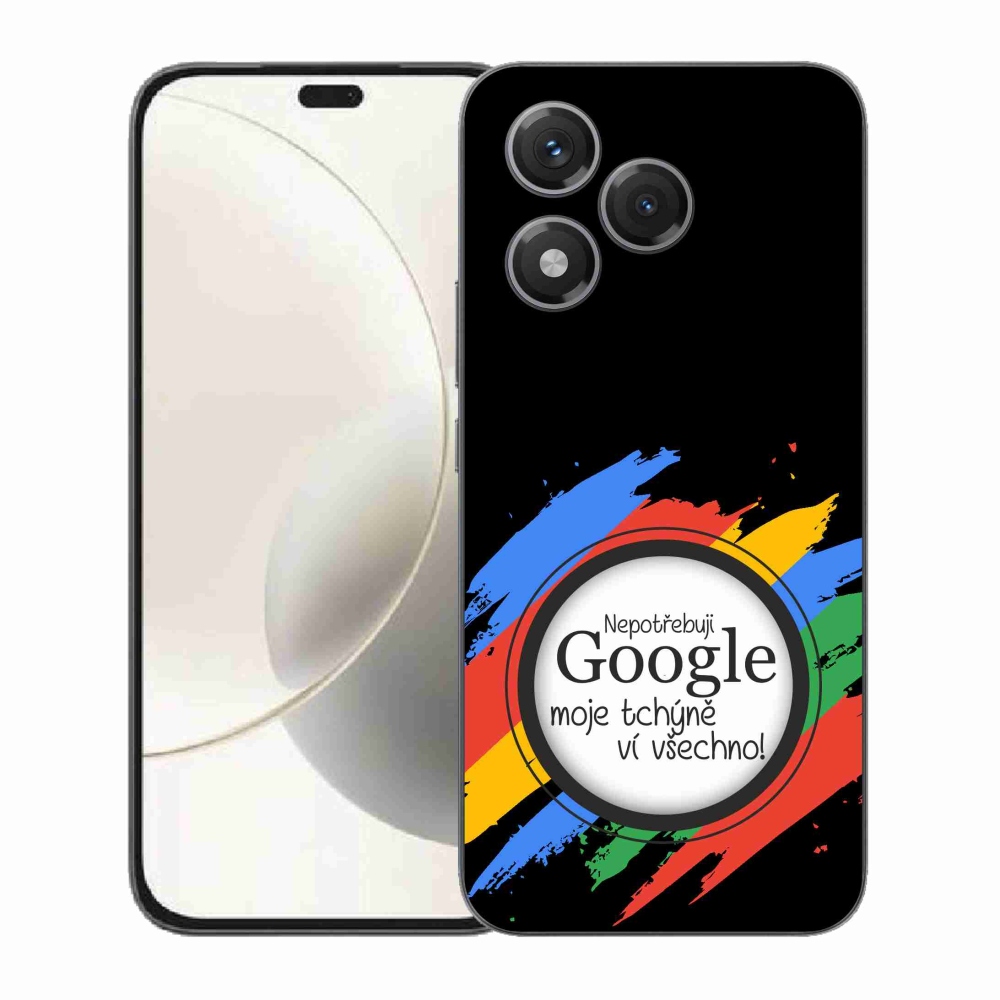 Gélový kryt mmCase na Honor 400 Lite - svokra vie všetko čierne pozadie
