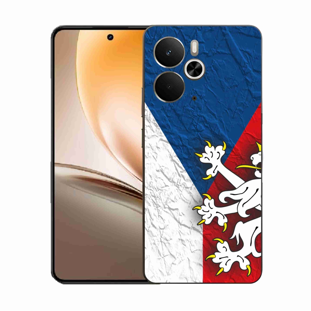 Gélový kryt mmCase na Realme 14 5G - česká vlajka 1