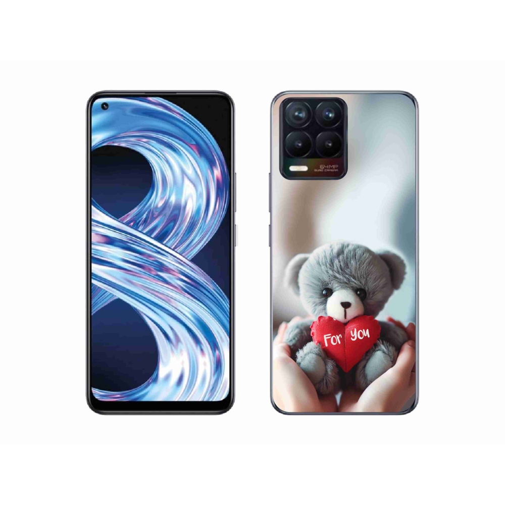 Gélový kryt mmCase na Realme 8 Pro - medvedík pre zamilovaných