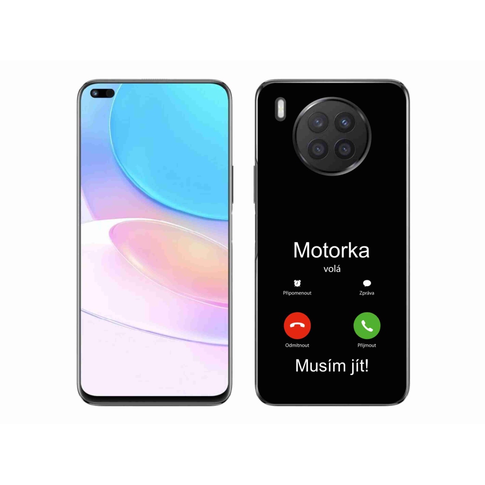 Gélový kryt mmCase na Honor 50 Lite - motorka volá čierne pozadie