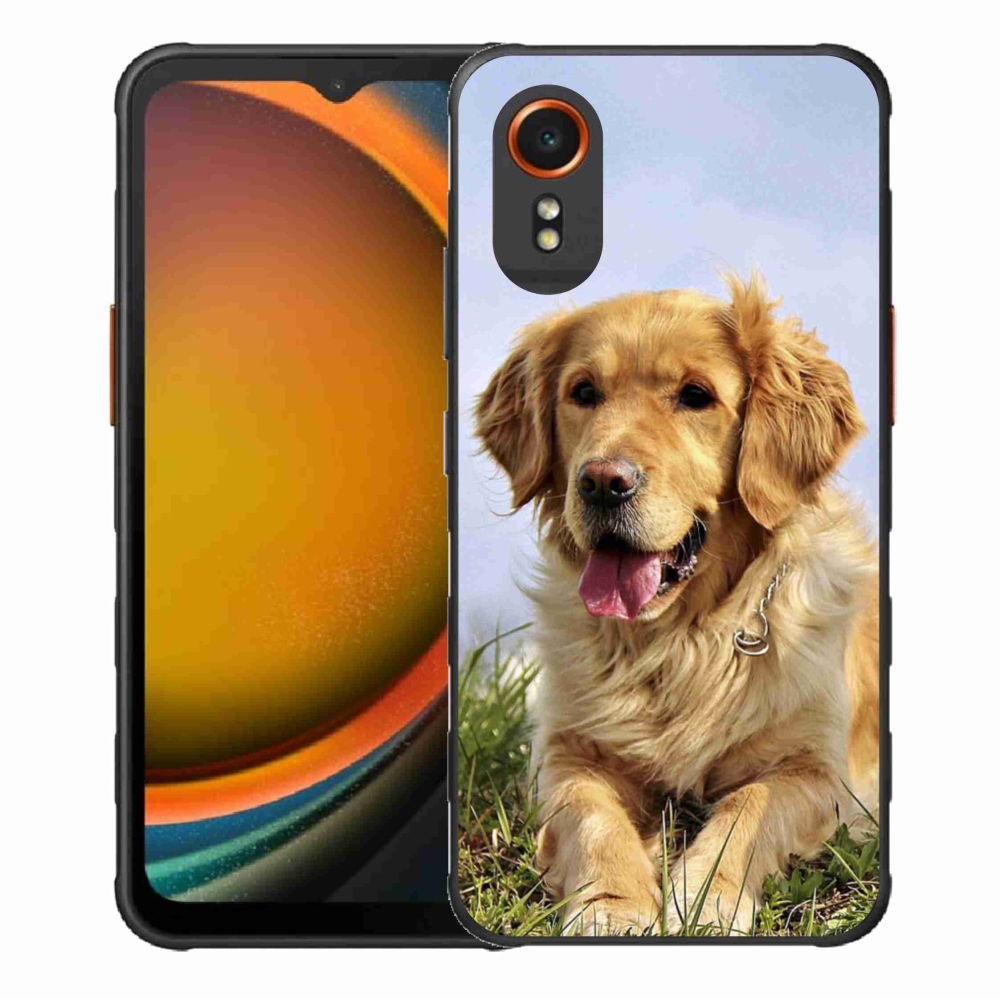 Gélový obal mmCase na Samsung Galaxy Xcover 7 - zlatý retriever