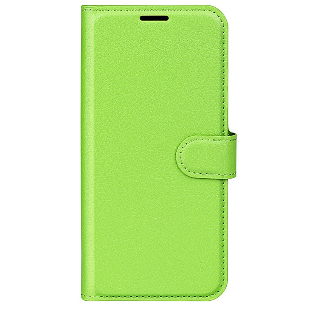 Litchi knižkové púzdro na Samsung Galaxy A35 5G - zelené