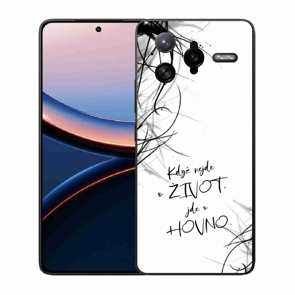 Gélový kryt mmCase na Xiaomi Poco F7 Ultra - vtipný text 16 biele pozadie