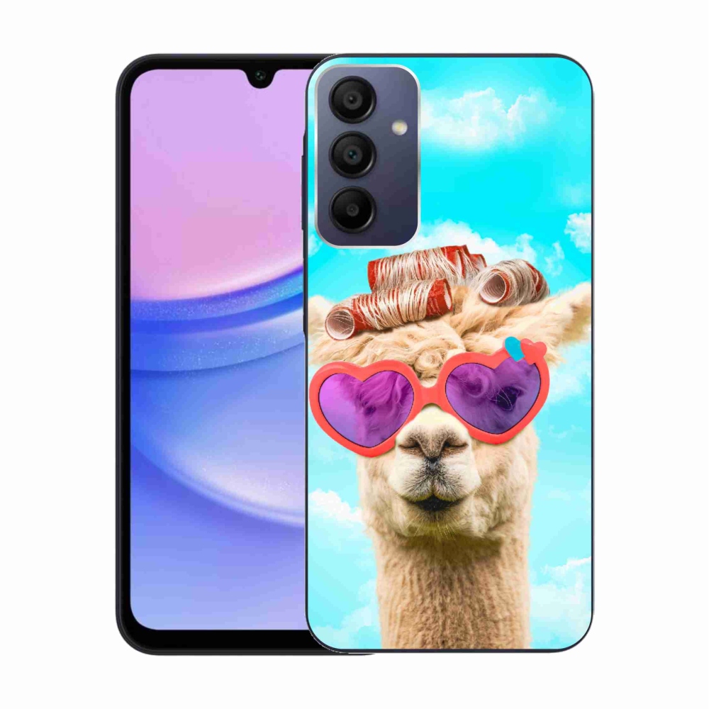 Gélový kryt mmCase na Samsung Galaxy A15 4G/5G - lama s okuliarmi