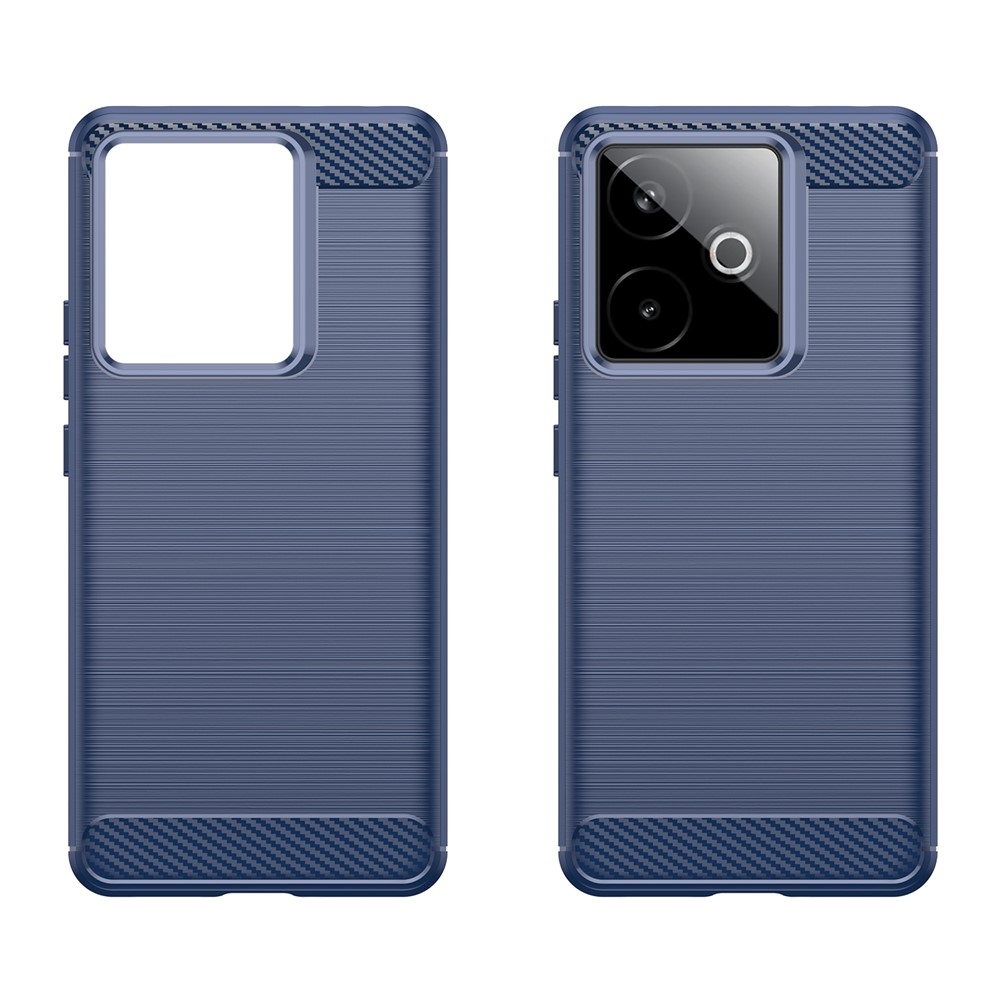 Carbon odolný gélový obal na Realme GT 7 5G/GT 7T 5G - modrý