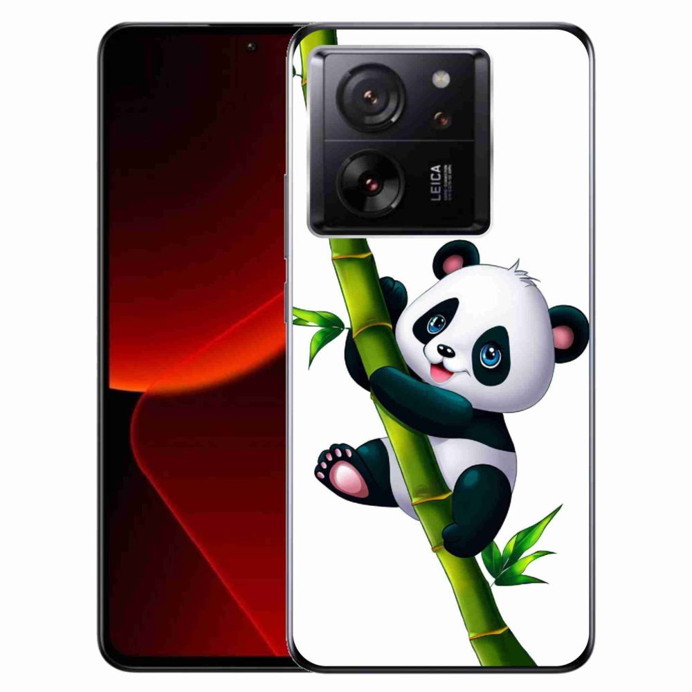 Gélový kryt mmCase na Xiaomi 13T/13T Pro - panda na bambuse