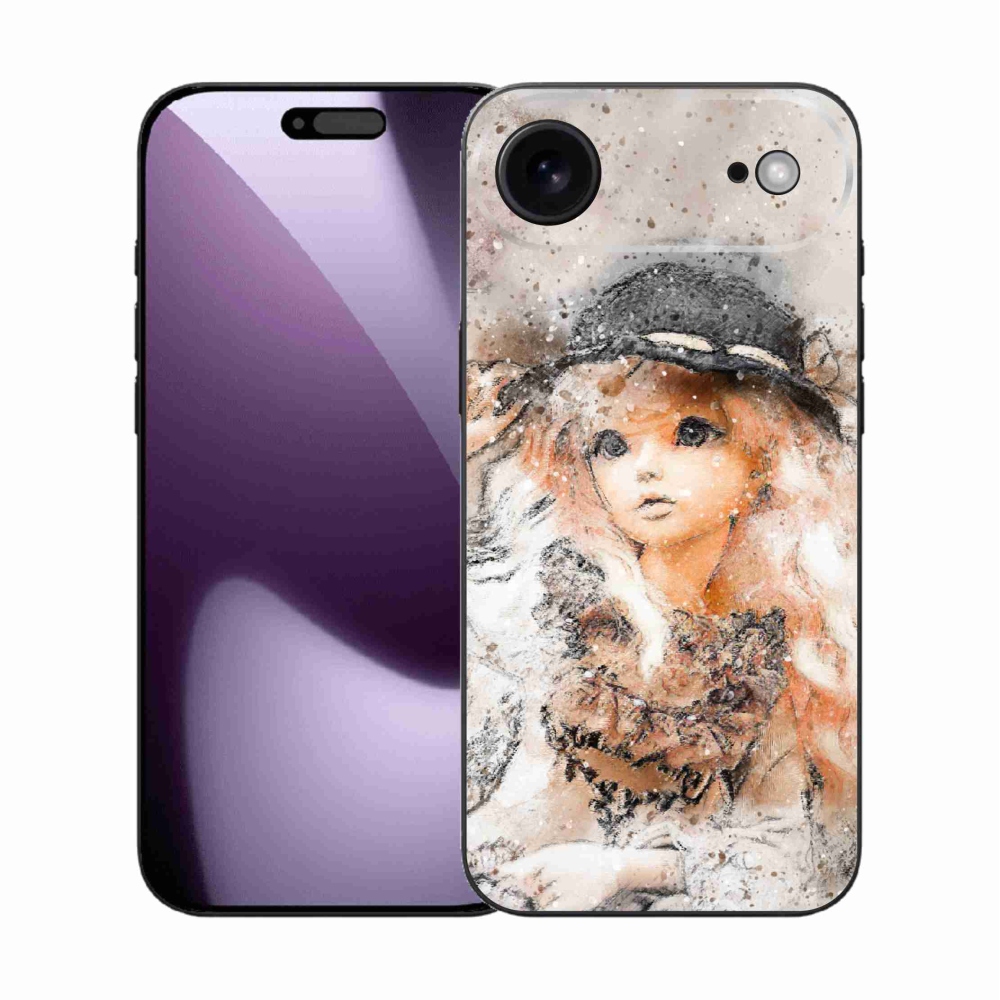 Gélový kryt mmCase na iPhone 17 Air - dievčatko s klobúkom