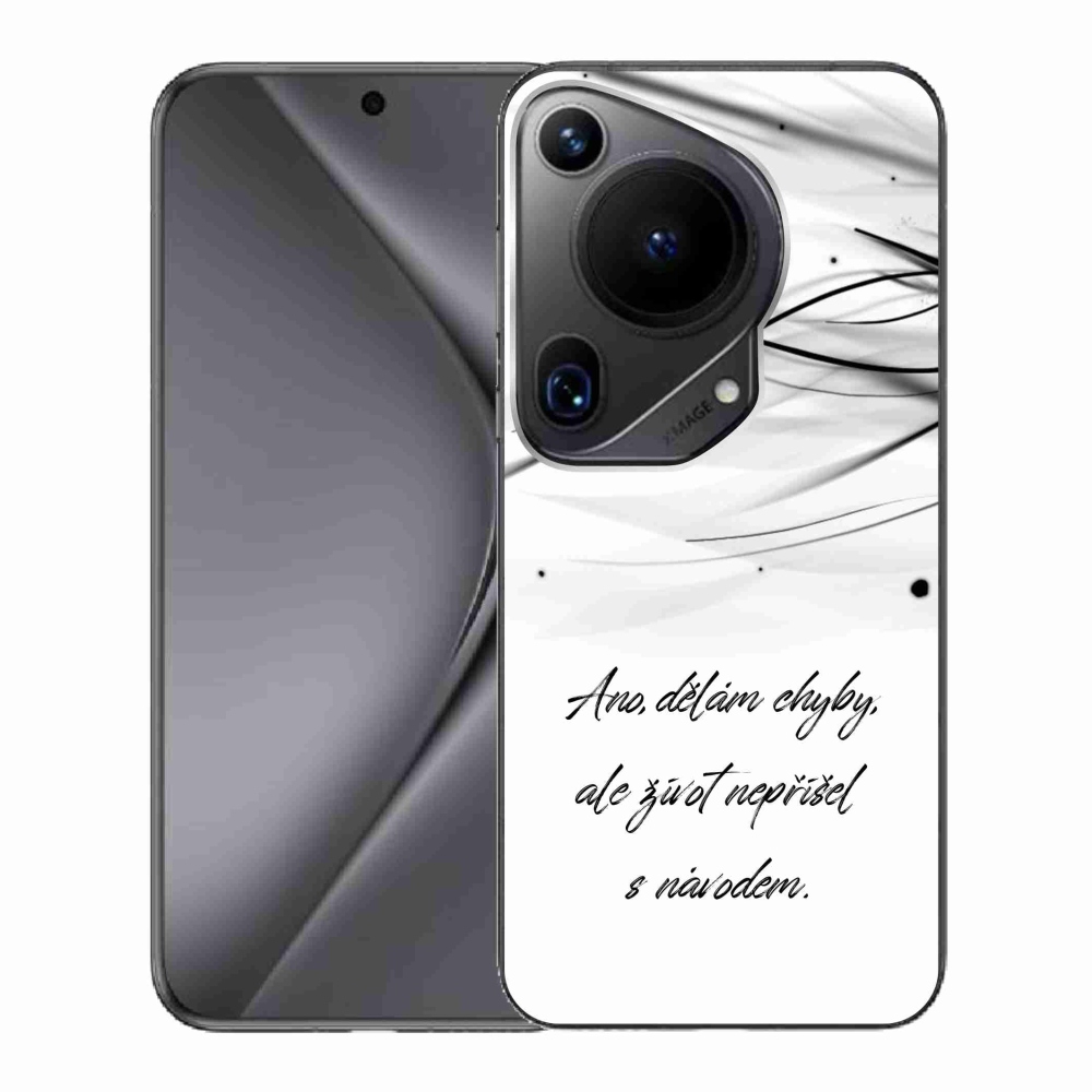 Gélový kryt mmCase na Huawei Pura 70 Ultra - citát biele pozadie