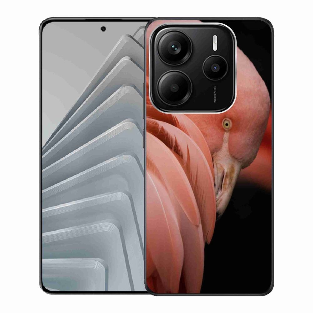 Gélový kryt mmCase na Xiaomi Redmi Note 14 5G - plameňák 3