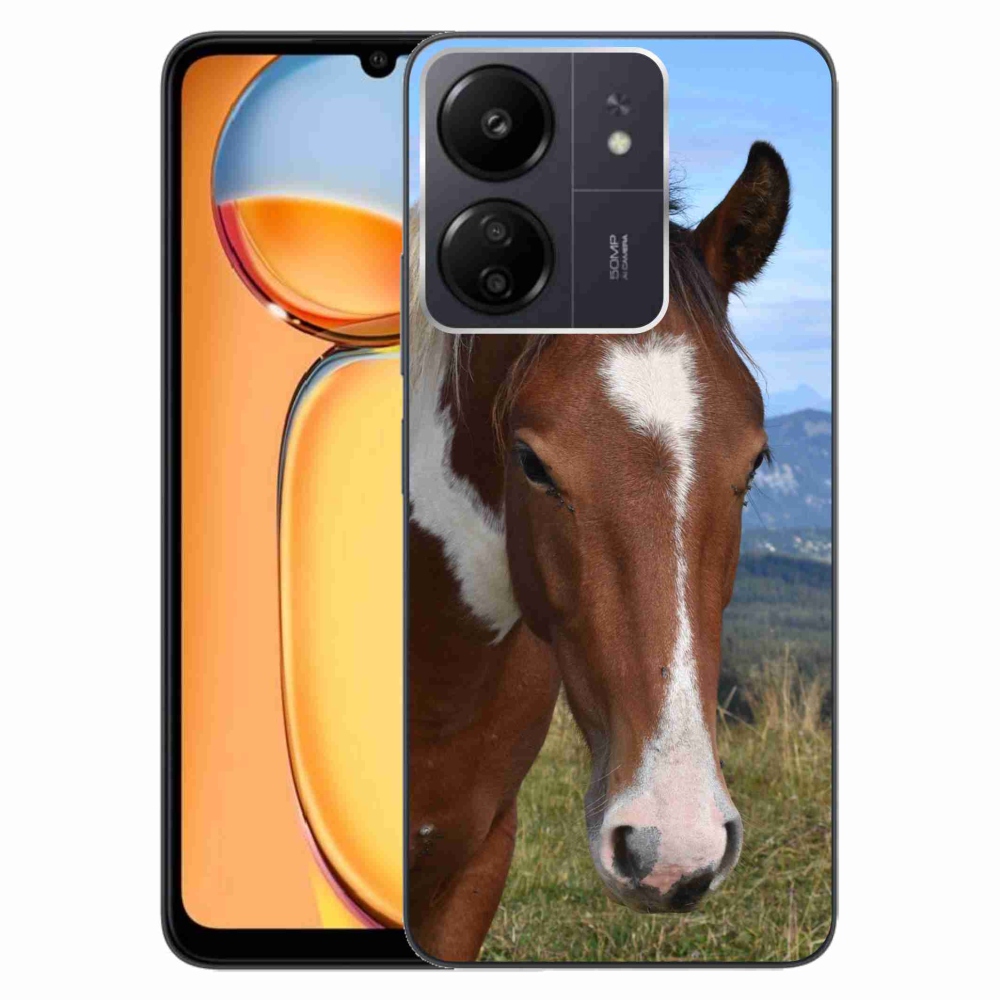 Gélový obal mmCase na Xiaomi Poco C65/Redmi 13C - hnedý kôň